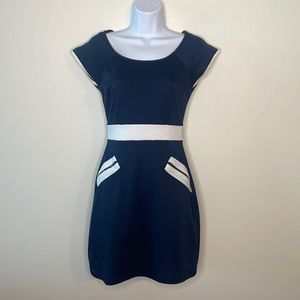 Navy and white Dress